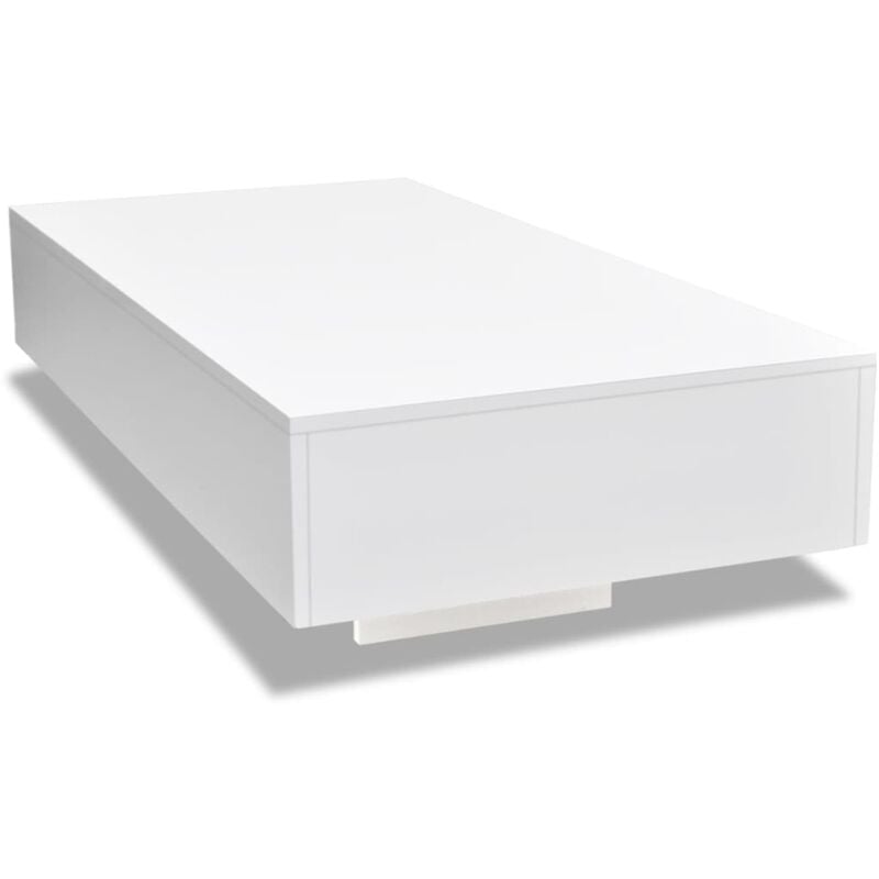Vidaxl - Couchtisch Hochglanz-Weiß 115x55x31cm - Weiß