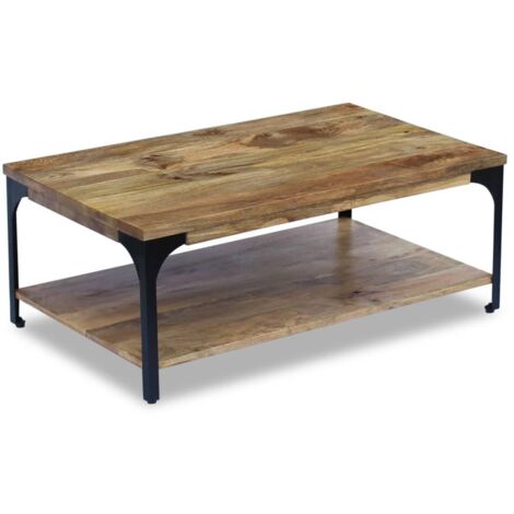 vidaXL Couchtisch Mango Holz 100x60x38 cm