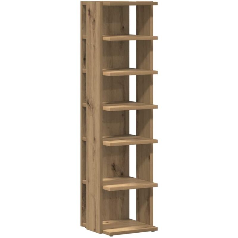 Couchtisch Artisan-eiche 55x55x42 Cm Holzwerkstoff Vidaxl