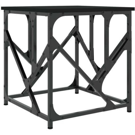 vidaXL Couchtisch Schwarz 45x45x47,5 cm Holzwerkstoff