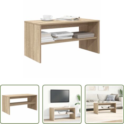 vidaXL Couchtisch - TV-Schrank Sonoma-Eiche 80x40x40 cm Holzwerkstoff