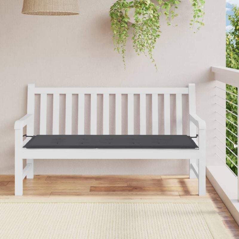 Vidaxl - Coussin de banc de jardin anthracite 150x50x3 cm tissu oxford