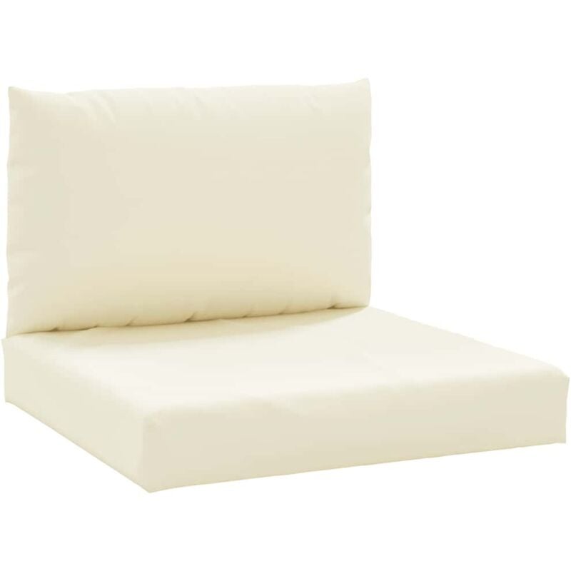 Vidaxl - Coussins de palette lot de 2 blanc crème tissu oxford