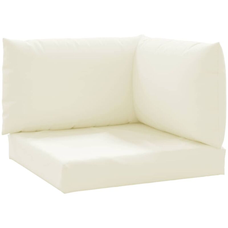 Vidaxl - Coussins de palette lot de 3 blanc crème tissu oxford