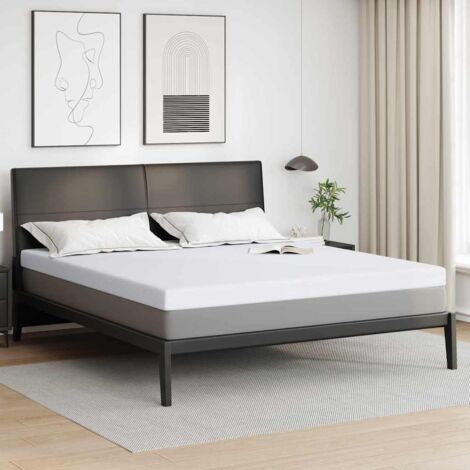 vidaXL Coussins de Matelas Blanc 200 x 200 cm