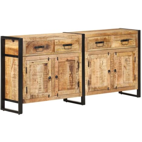 vidaXL Credenza 172x35x80 cm in Legno Massello di Mango