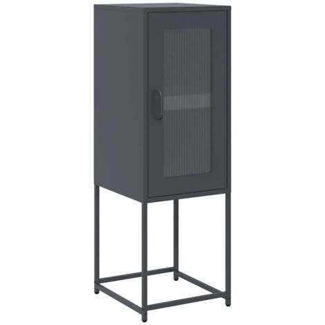 vidaXL Credenza Antracite 36x39x107 cm in Acciaio Laminato a Freddo