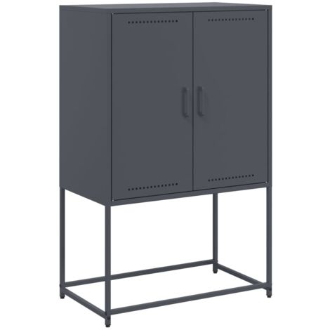 vidaXL Credenza Antracite 68,5x38,5x107 cm in Acciaio