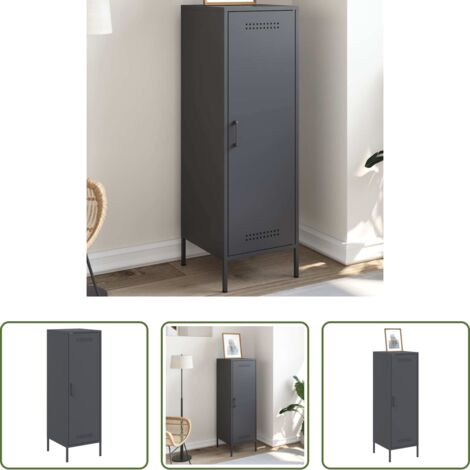 vidaXL Credenza antracite -  Credenza Antracite 36x39x113 cm in Acciaio