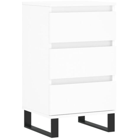 vidaXL Credenza Bianca 40x35x70 cm in Legno Multistrato