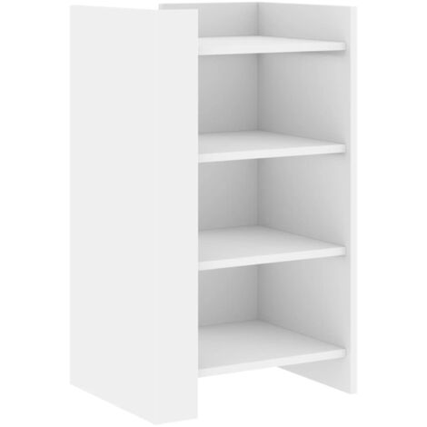 vidaXL Credenza Bianca 45x35x75 cm in Legno Multistrato