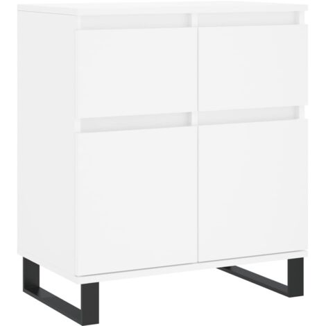 vidaXL Credenza Bianca 60x35x70 cm in Legno Multistrato
