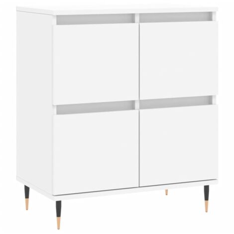 vidaXL Credenza Bianca 60x35x70 cm in Legno Multistrato