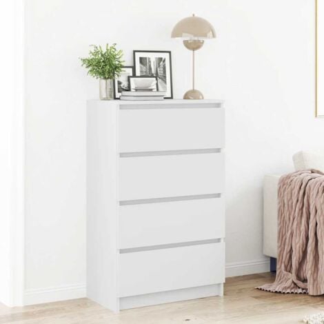 vidaXL Credenza Bianca 60x35x98,5 cm in Legno Multistrato