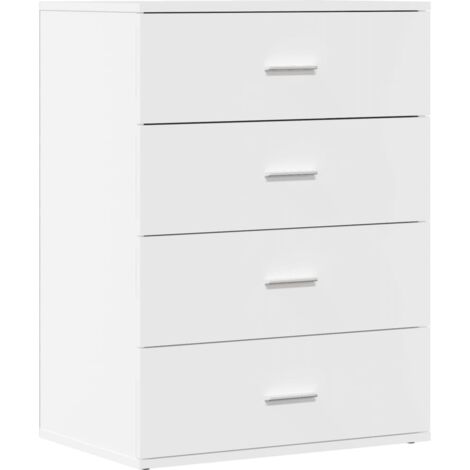 vidaXL Credenza Bianca 60x39x80 cm in Legno Multistrato