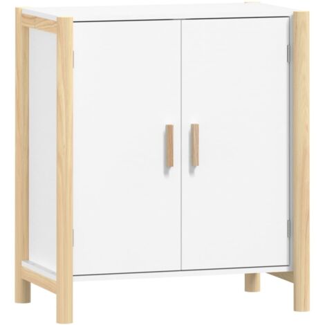 vidaXL Credenza Bianca 62x38x70 cm in Legno Multistrato