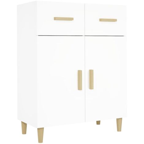 vidaXL Credenza Bianca 69,5x34x89 cm in Legno Multistrato