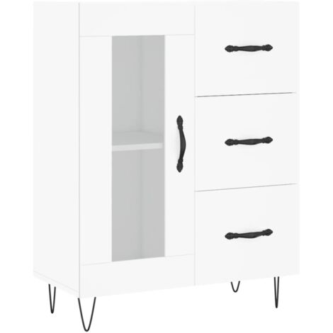 vidaXL Credenza Bianca 69,5x34x90 cm in Legno Multistrato