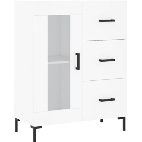 vidaXL Credenza Bianca 69,5x34x90 cm in Legno Multistrato