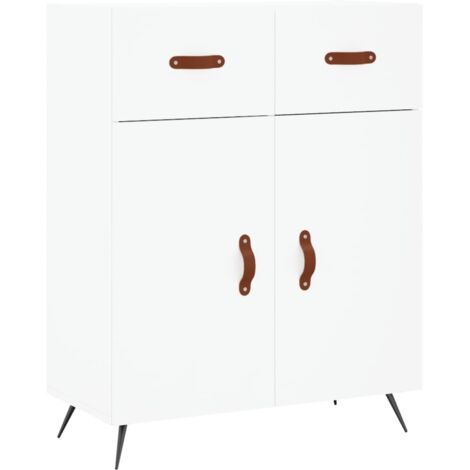 vidaXL Credenza Bianca 69,5x34x90 cm in Legno Multistrato