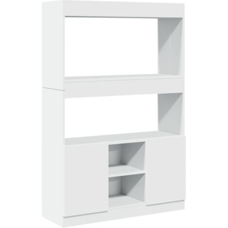 vidaXL Credenza Bianca 92x33x140 cm in Truciolato