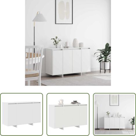 vidaXL Credenza bianca -  Credenza Bianco 120 x 41 x 75 cm Legno multistrato