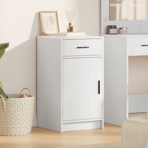 vidaXL Credenza Bianco 40 x 40.5 x 75 cm Legno multistrato