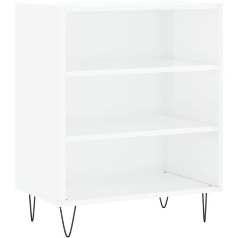 vidaXL Credenza Bianco Lucido 57x35x70 cm in Legno Multistrato