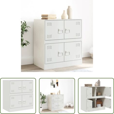 vidaXL Credenza con ante -  Credenza Rosa 67x39x73 cm in Acciaio