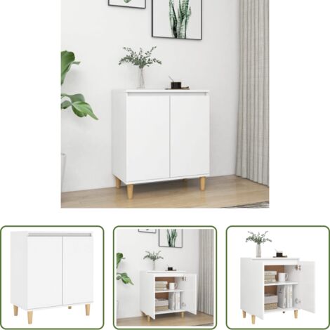 vidaXL Credenza con ripiani -  Credenza Bianca 103,5x35x70 cm in Legno Multistrato