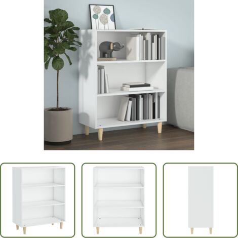 vidaXL Credenza con ripiani -  Credenza Bianca 69,5x32,5x90 cm in Legno Multistrato
