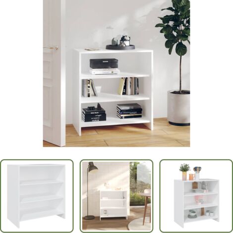 vidaXL Credenza con ripiani -  Credenza Bianca 70x40,5x75 cm in Truciolato