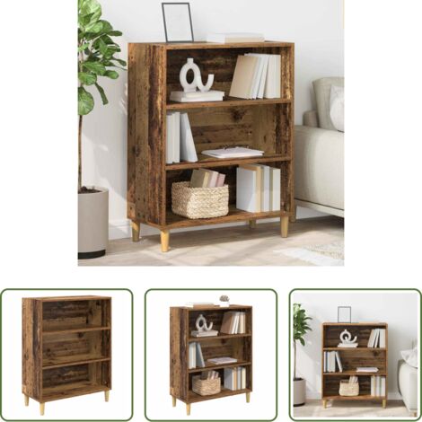 vidaXL Credenza con ripiani -  Credenza Legno vecchio 69,5 x 32,5 x 90 cm Legno multistrato