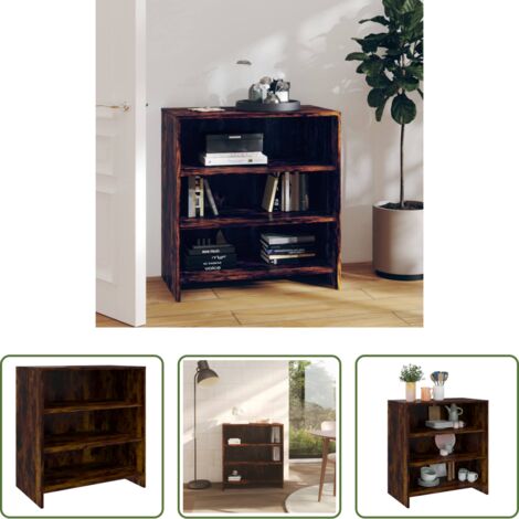 vidaXL Credenza con ripiani -  Credenza Rovere Fumo 70x40,5x75 cm in Truciolato