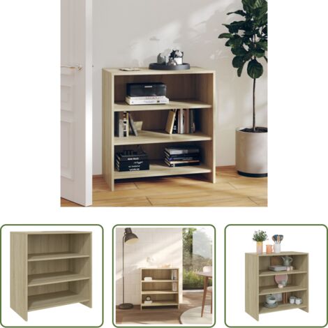 vidaXL Credenza con ripiani -  Credenza Rovere Sonoma 70x40,5x75 cm in Truciolato