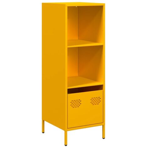 vidaXL Credenza Giallo Senape 35x39x103,5 cm in Acciaio