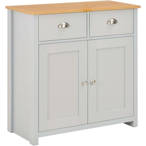 vidaXL Credenza Grigia 79x35x81 cm