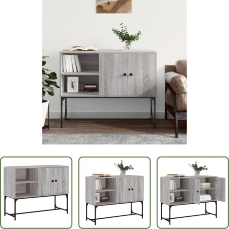 vidaXL Credenza grigia -  Credenza Grigio Sonoma 100x40x79,5 cm in Legno Multistrato