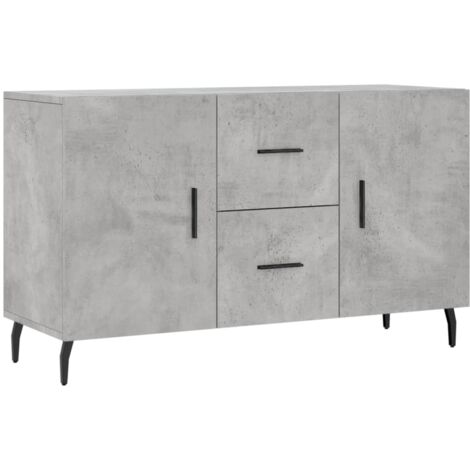 vidaXL Credenza Grigio Cemento 100x36x60 cm in Legno Multistrato