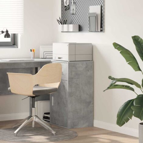 vidaXL Credenza Grigio cemento 38 x 34.5 x 75 cm Legno multistrato
