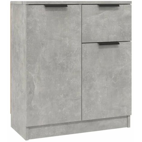 vidaXL Credenza Grigio Cemento 60x30x70 cm in Legno Multistrato