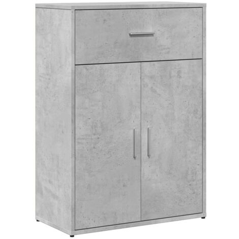 vidaXL Credenza Grigio Cemento 60x30x84 cm in Legno Multistrato