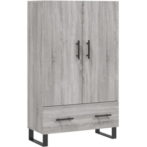 vidaXL Credenza Grigio Sonoma 69,5x31x115 cm in Legno Multistrato