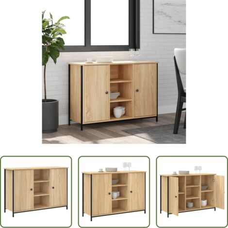 vidaXL Credenza in legno -  Credenza Rovere Sonoma 100x35x70 cm in Legno Multistrato