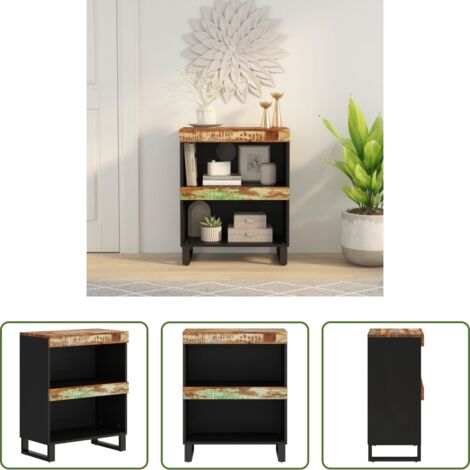 vidaXL Credenza in legno massello -  Credenza 60x33x75 cm in Legno Massello di Recupero