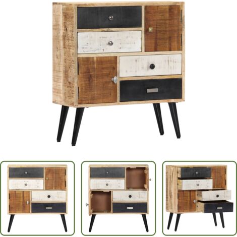 vidaXL Credenza in legno massello -  Credenza 70x30x78 cm in Legno Massello di Mango