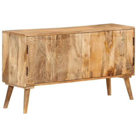 vidaXL Credenza in Legno Massello di Mango 110x30x60 cm