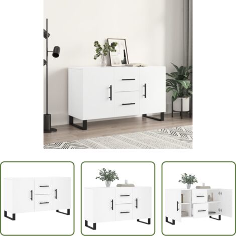 vidaXL Credenza in legno multistrato -  Credenza Bianca 100x36x60 cm in Legno Multistrato
