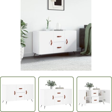 vidaXL Credenza in legno multistrato -  Credenza Bianca 100x36x60 cm in Legno Multistrato