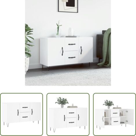 vidaXL Credenza in legno multistrato -  Credenza Bianca 100x36x60 cm in Legno Multistrato